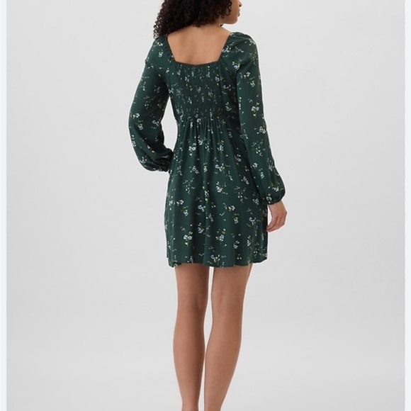 NWT GAP Smocked Squareneck Mini Dress - Picture 2 of 6